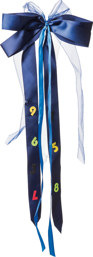 Schultütenschleife  Blau / Hellblau