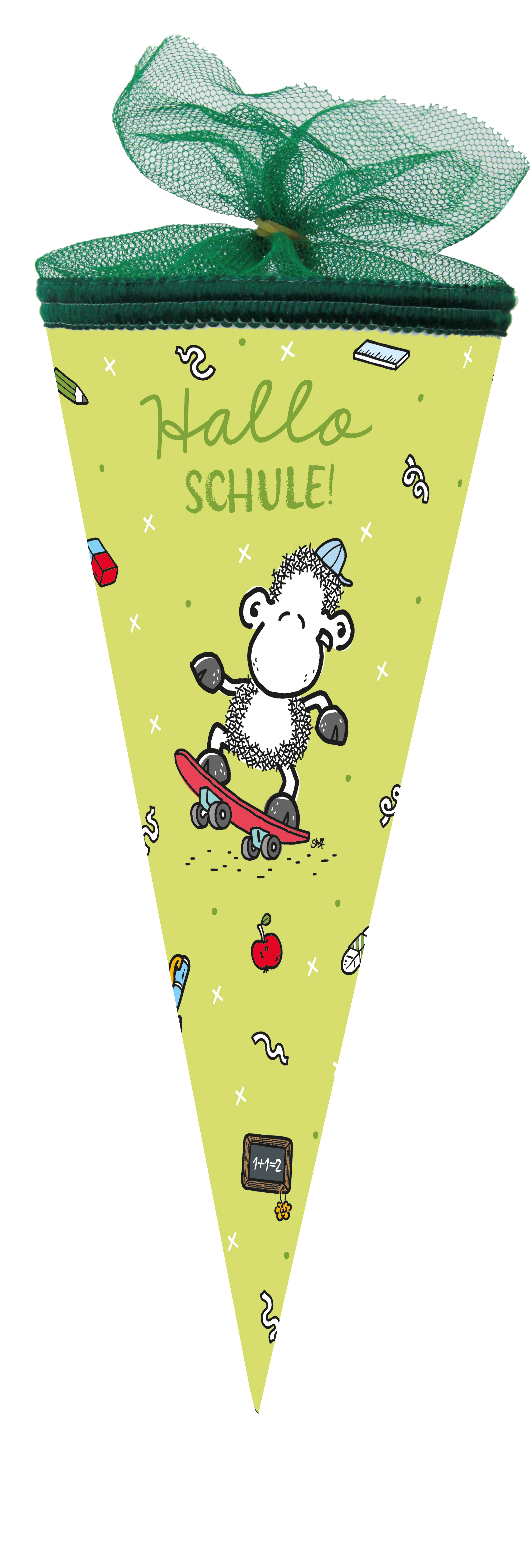 Sheepworld Schulanfang Skateboard