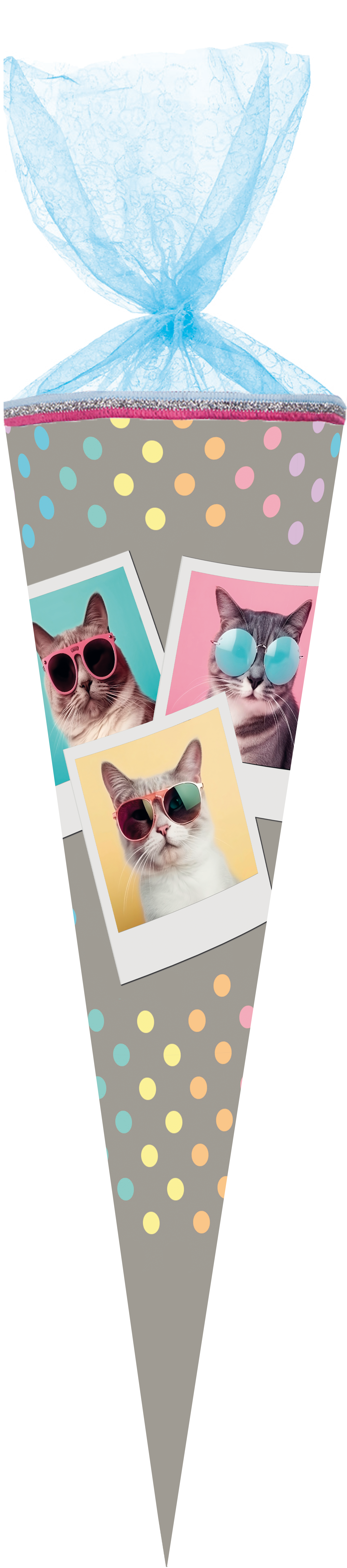 Schultüte Cool Cats mit Effektfolie