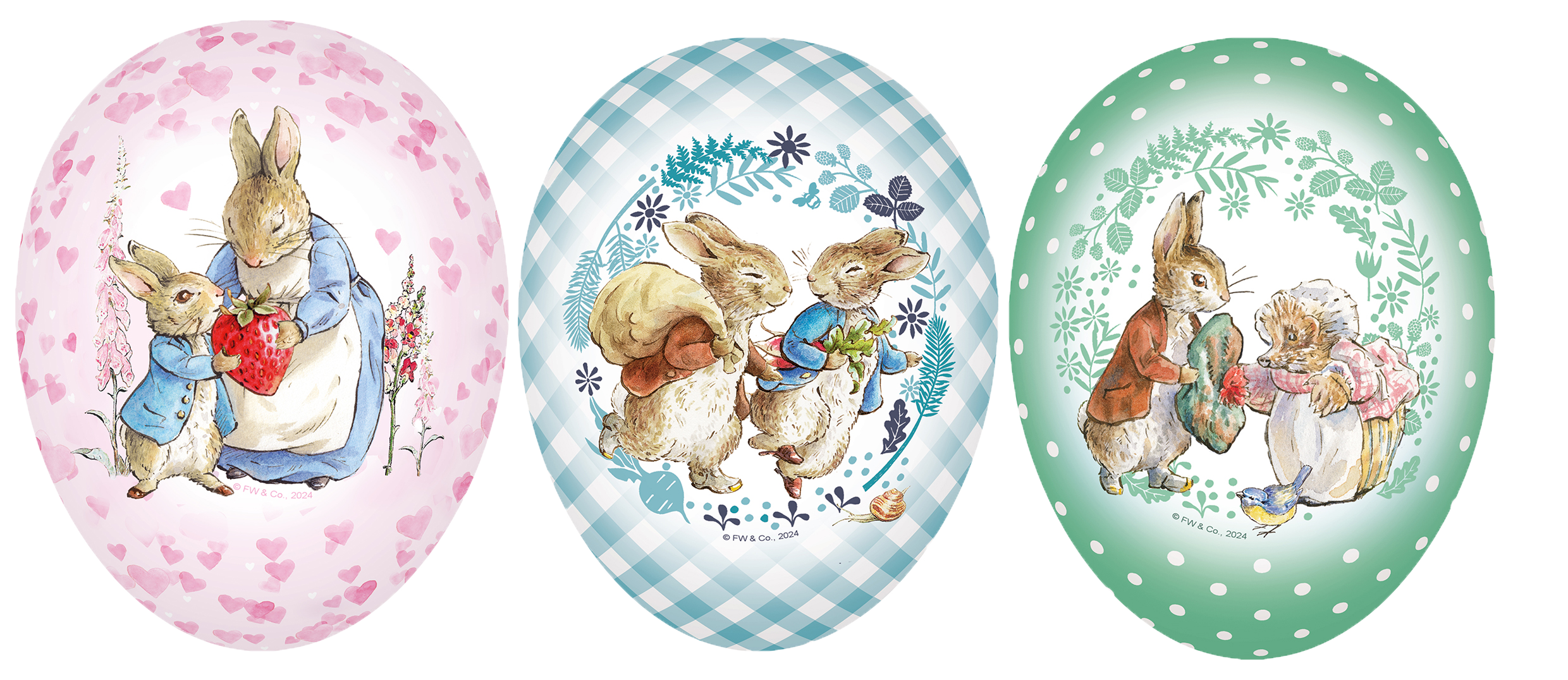 Ostereier Peter Rabbit & Friends - 3er Set
