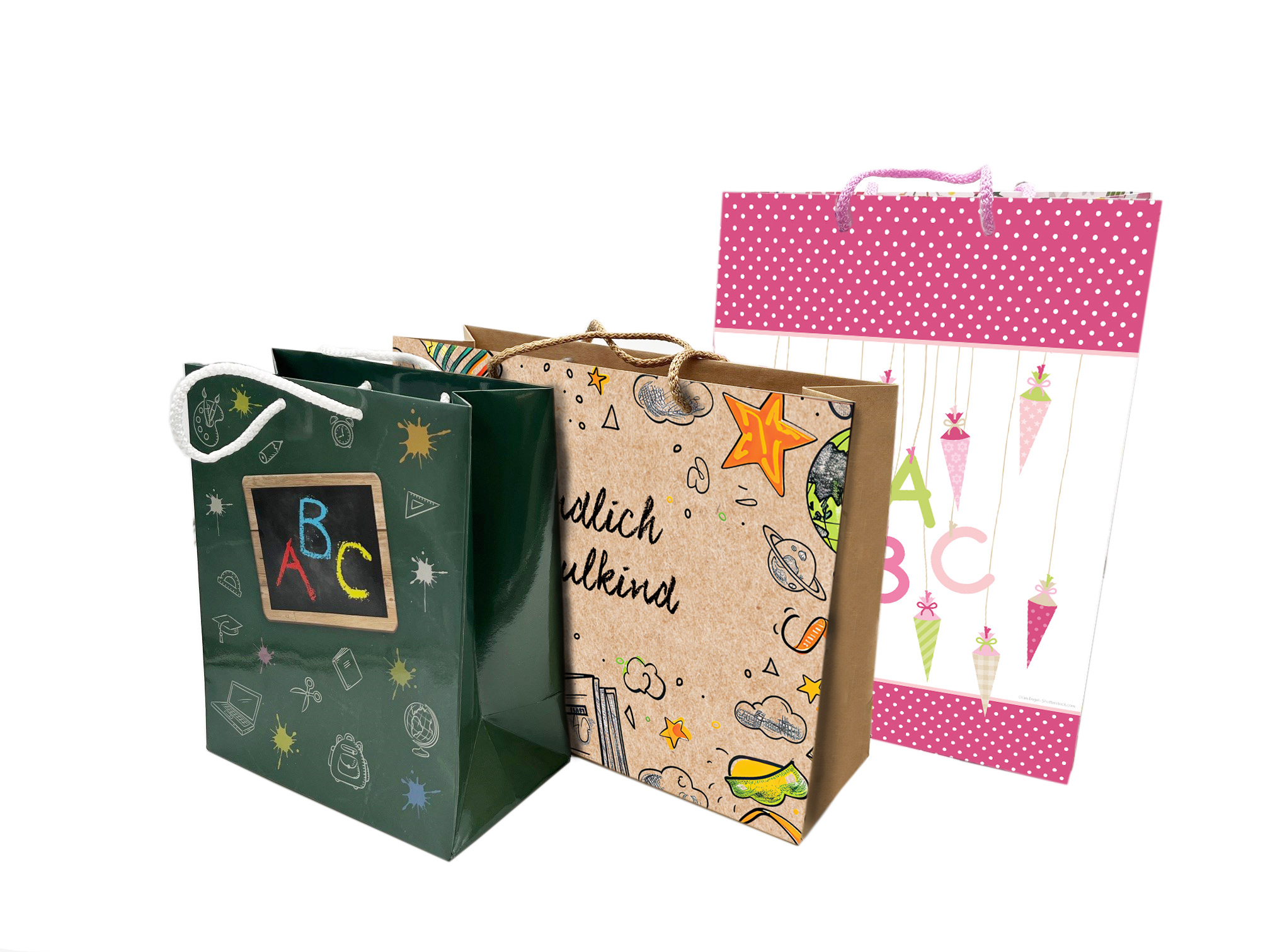 Geschenkbeutel ABC blau