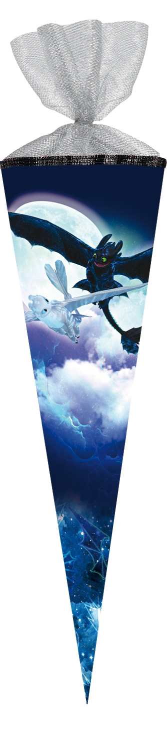 Schultüte Dragon Glow mit Glitzer