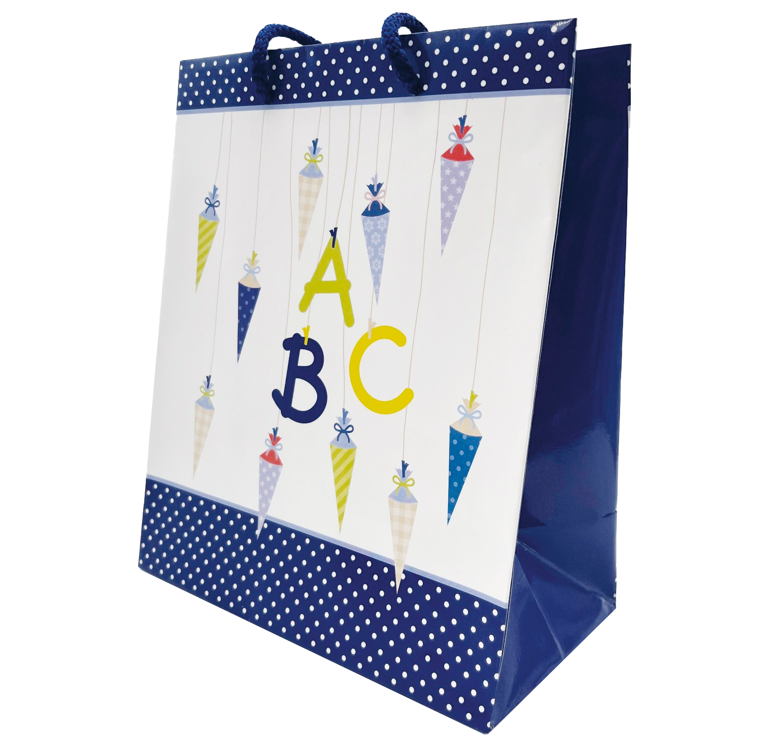 Geschenkbeutel ABC blau (klein)