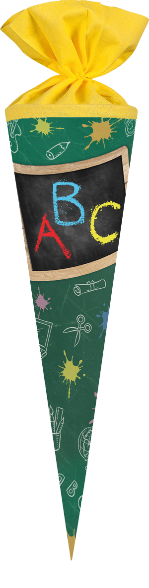 Schultüte Schulanfang Tafel