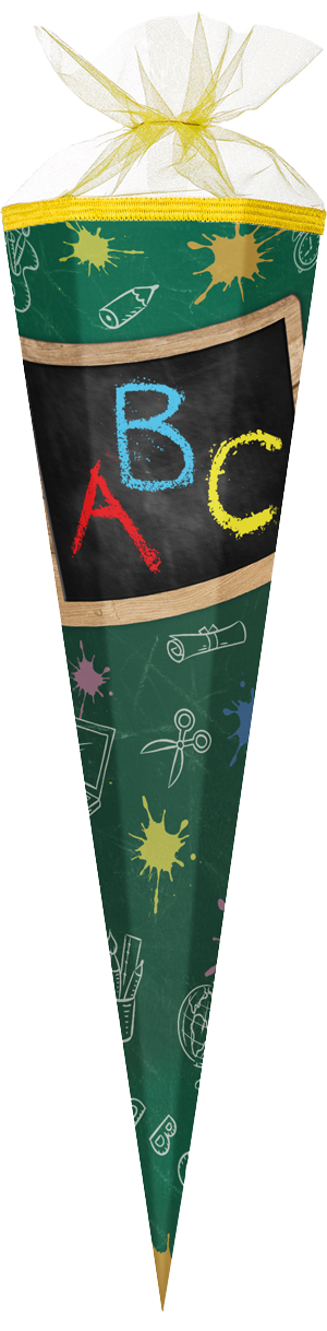 Schultüte Schulanfang Tafel
