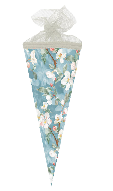 Geschenktüte weiße Blüten