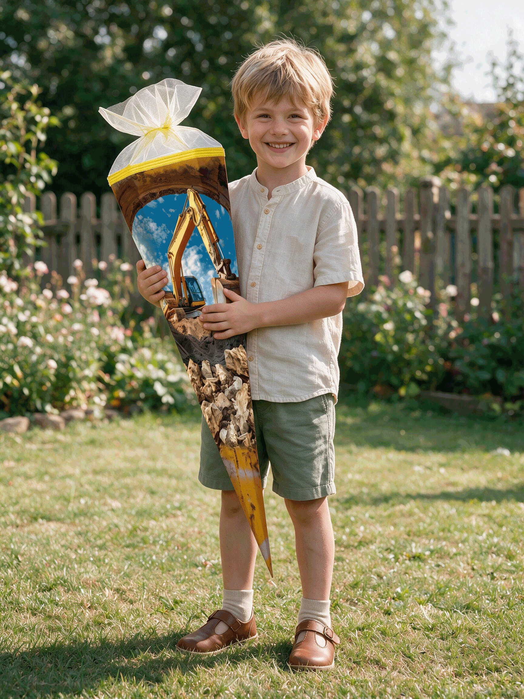 Schultüte Baggertechnik