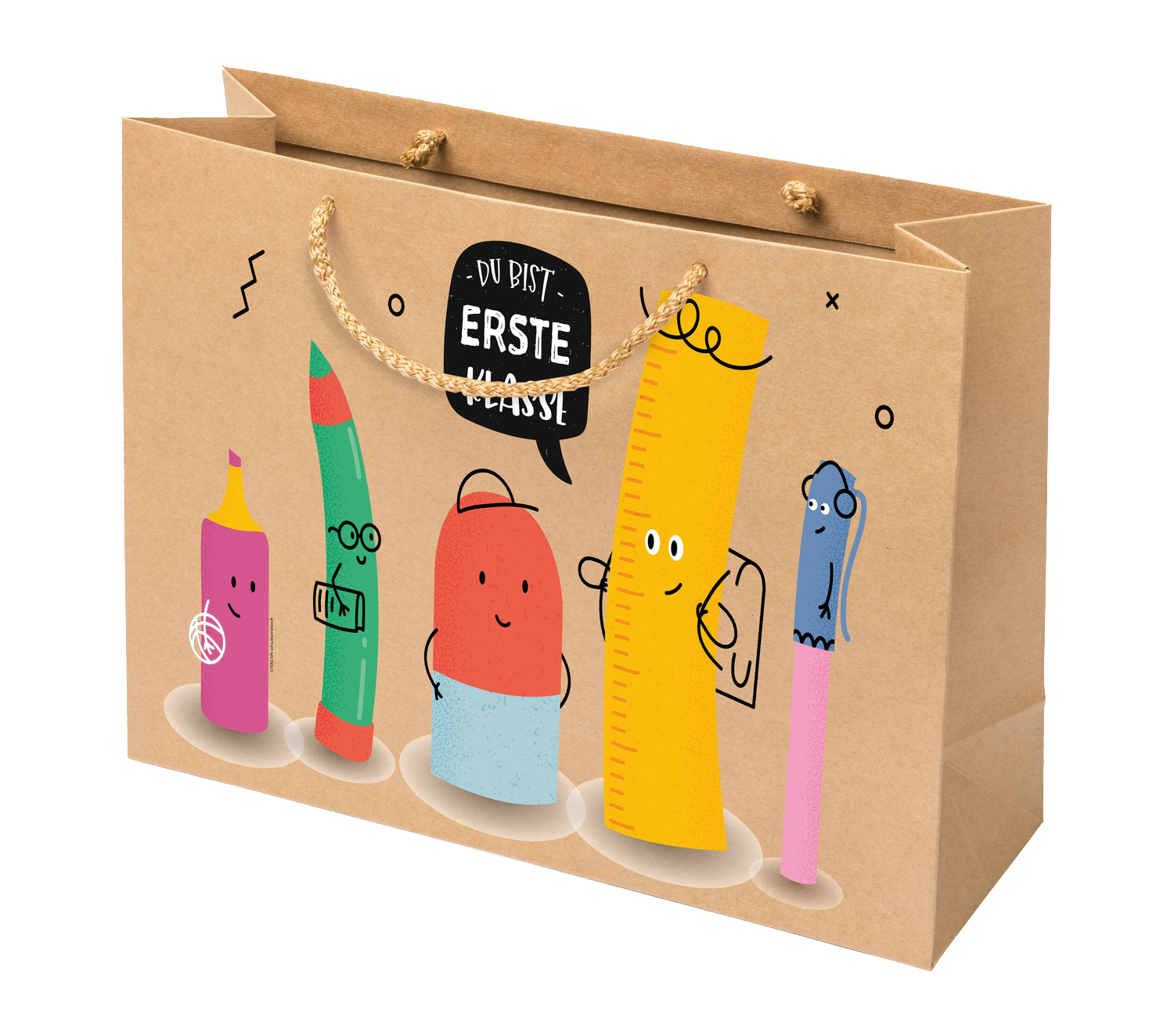 Geschenkbeutel Schulstart - Stifte