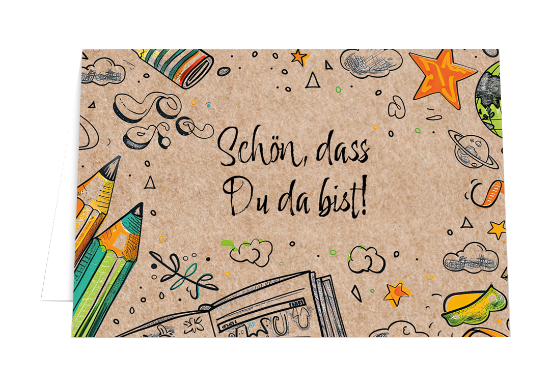 Tischkärtchen Doodles