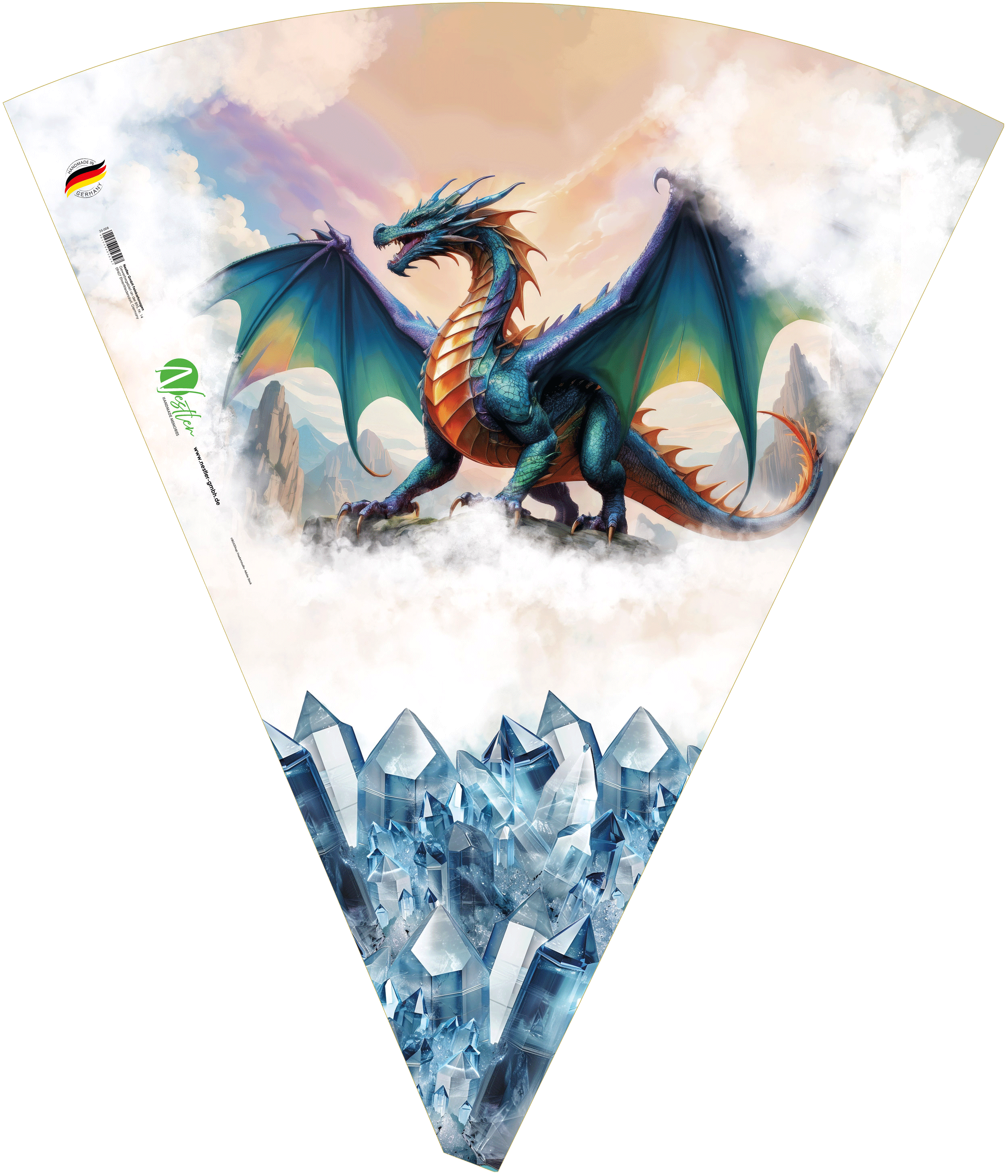 Schultüte Kristall Drache