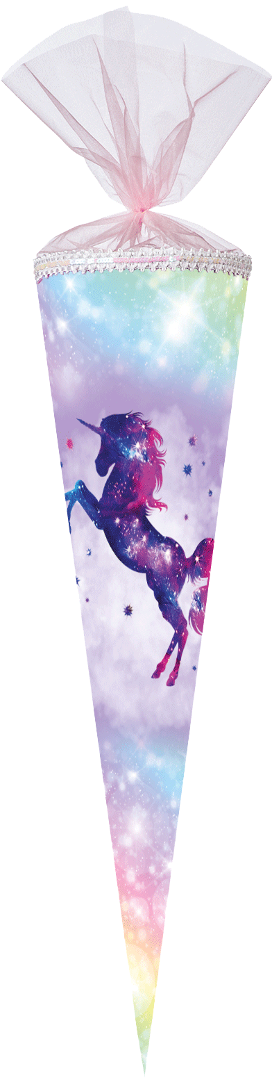 Galaxy Unicorn mit Effektfolie