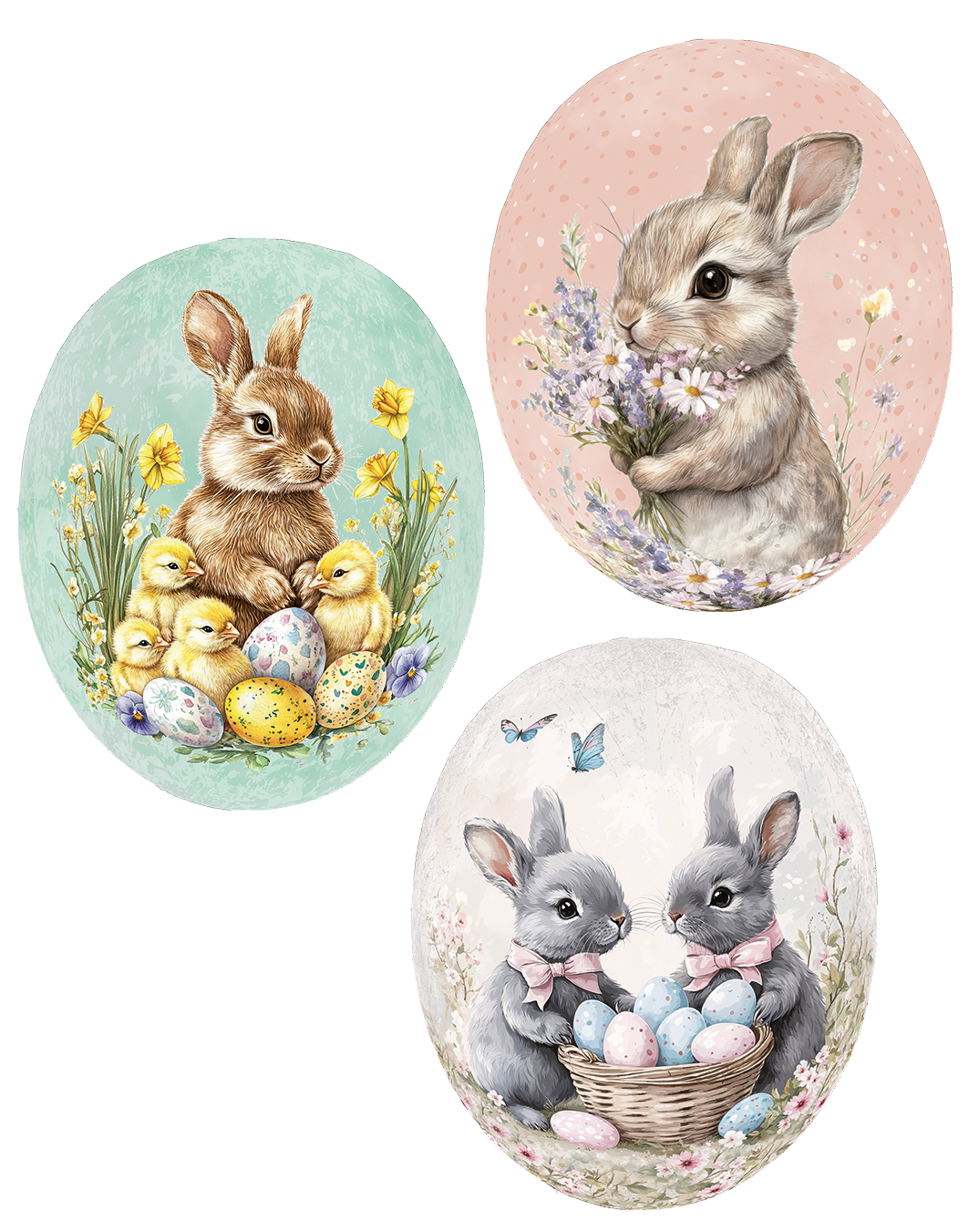 Ostereier "Pastellträume" matt