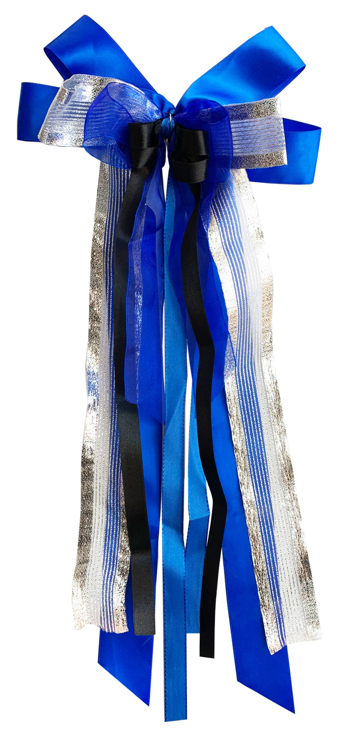 Schleife blau/silber