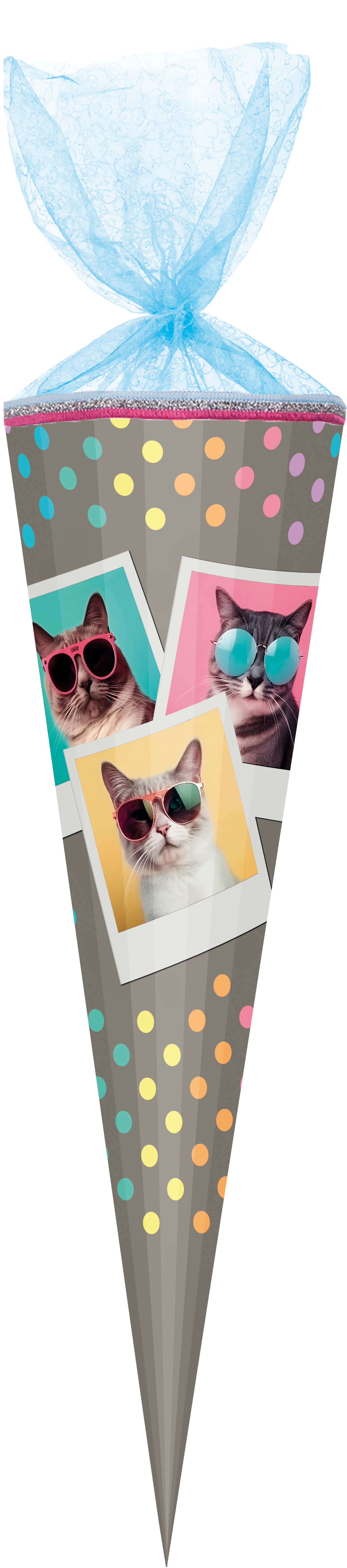 Schultüte Cool Cats mit Effektfolie