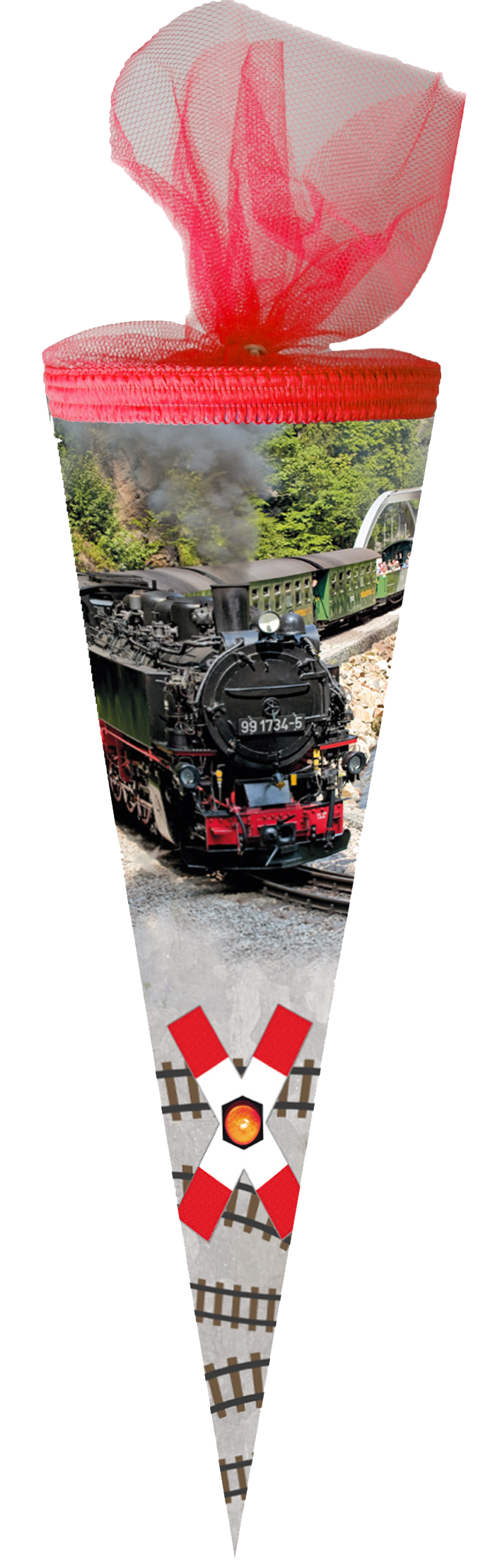 Schultüte Dampfeisenbahn