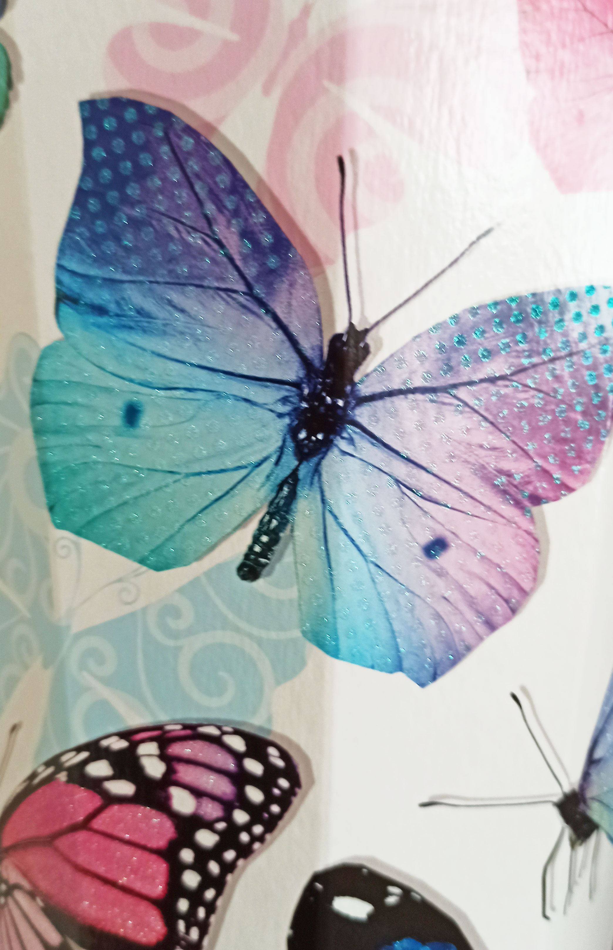 Schultüte Schmetterling mit Glitzer