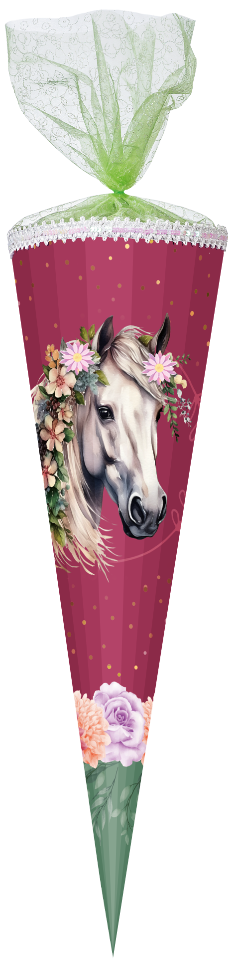 Schultüte Floral Horse