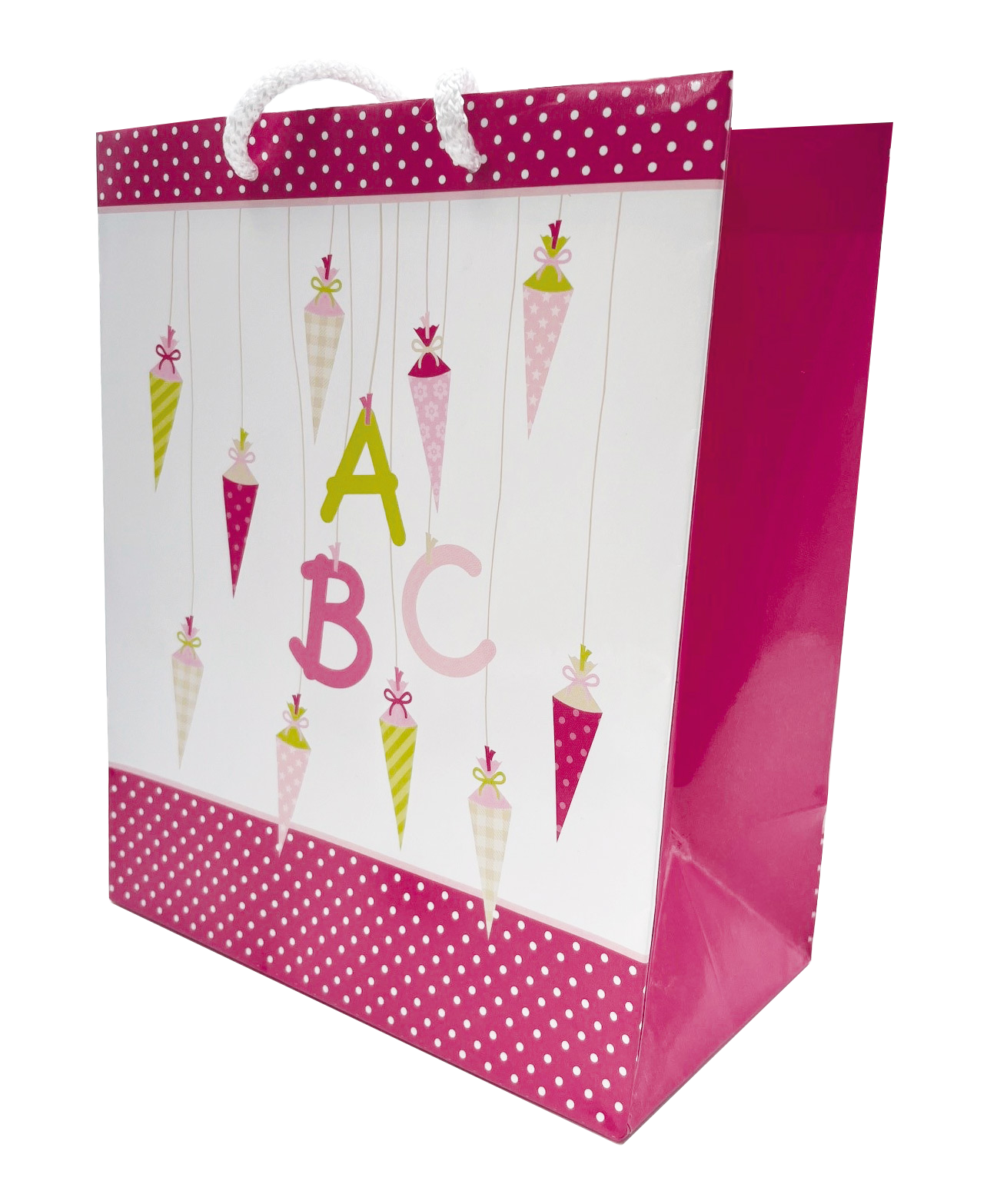 Geschenkbeutel ABC rosa (klein)