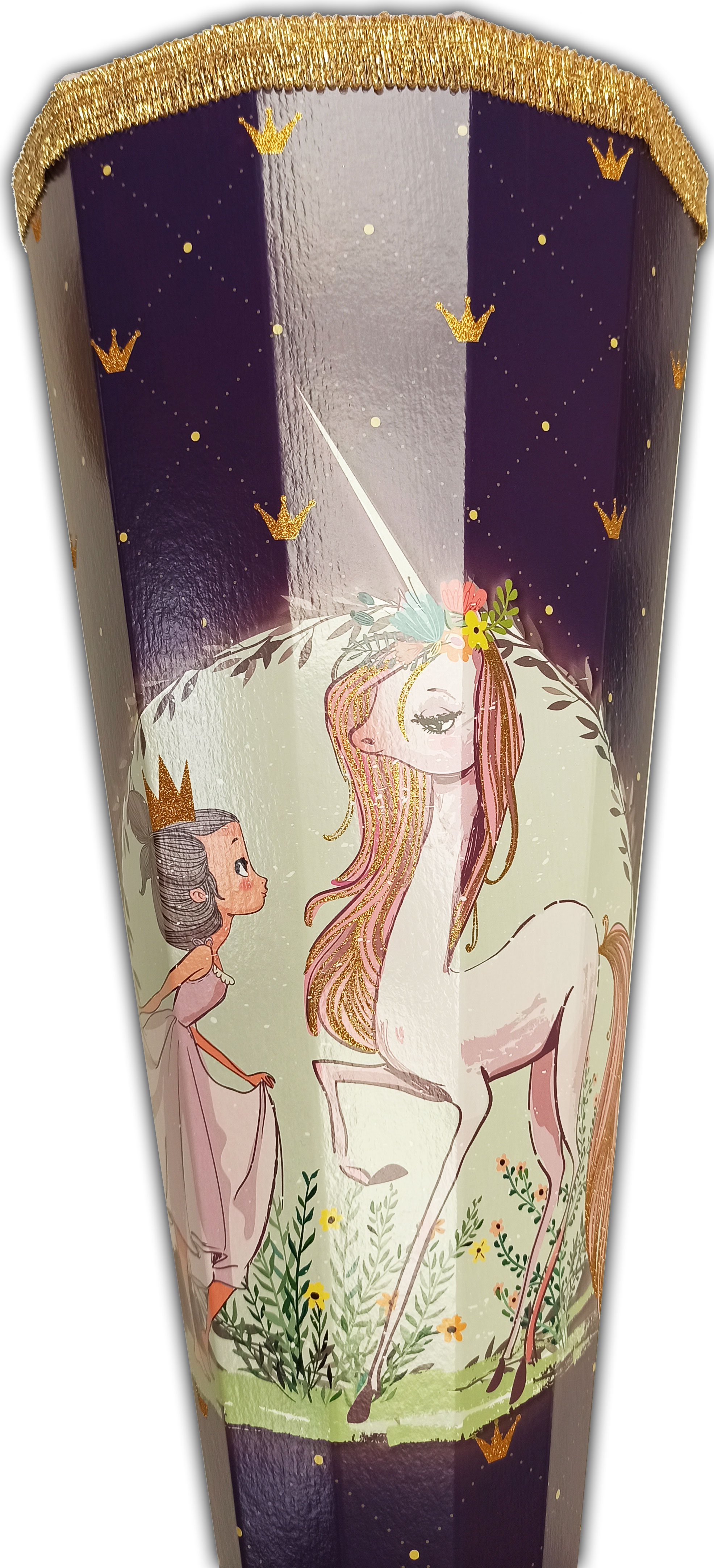 Schultüte Einhorn - Prinzessin mit Glitzer