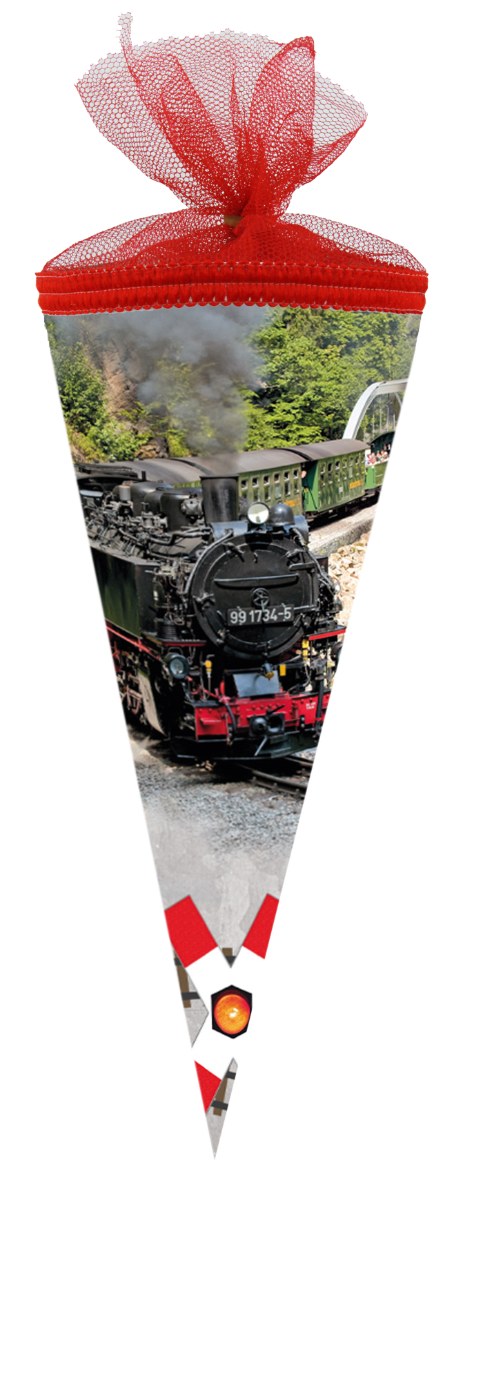 Schultüte Dampfeisenbahn