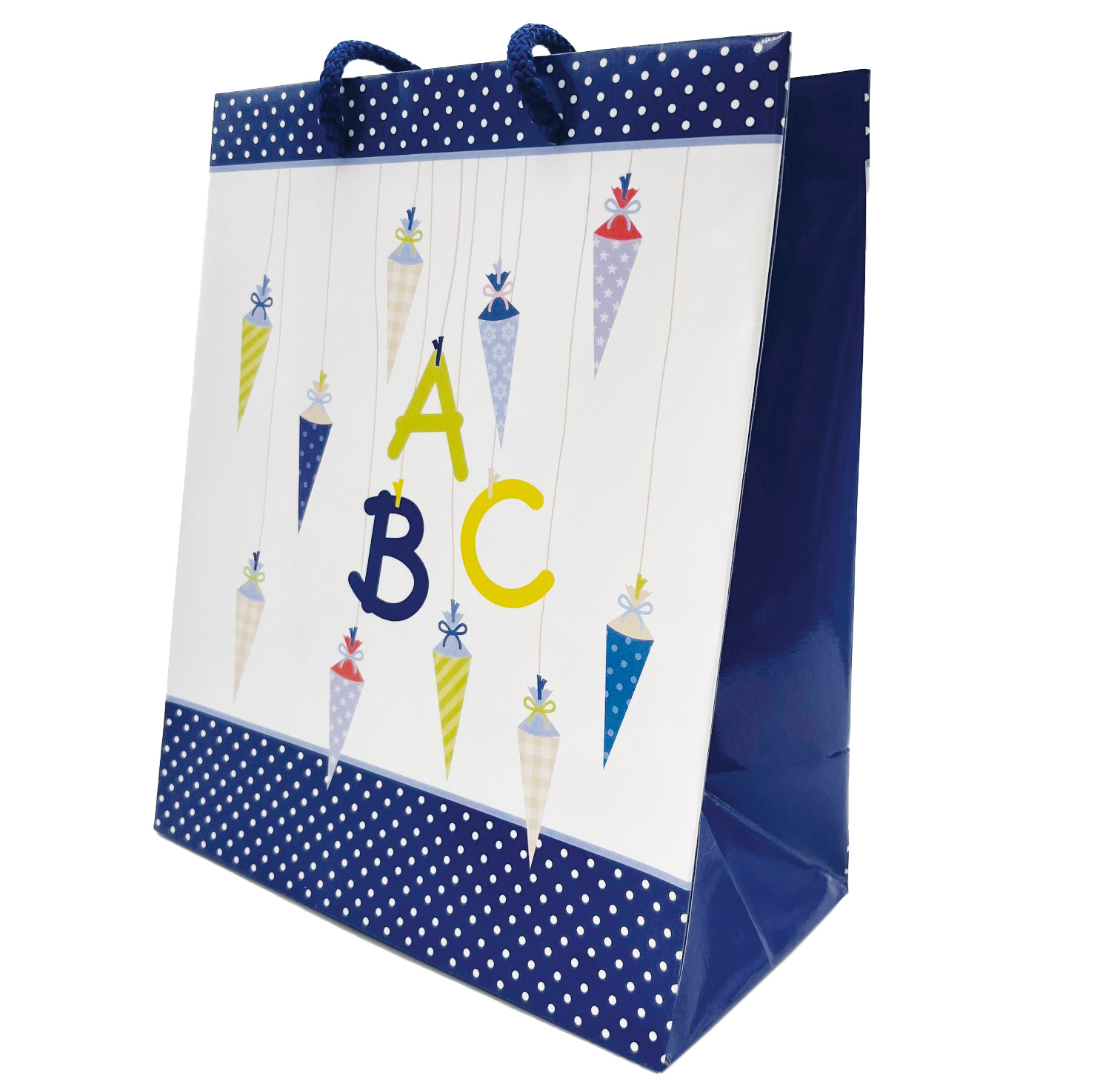 Geschenkbeutel ABC blau