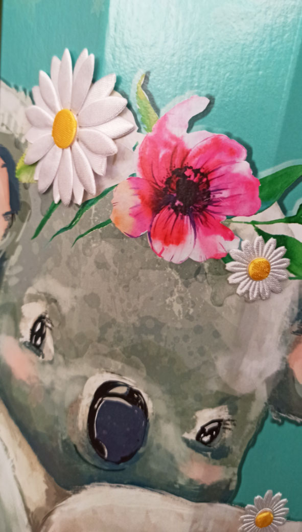 Schultüte Koalafamilie mit Stoffblumen
