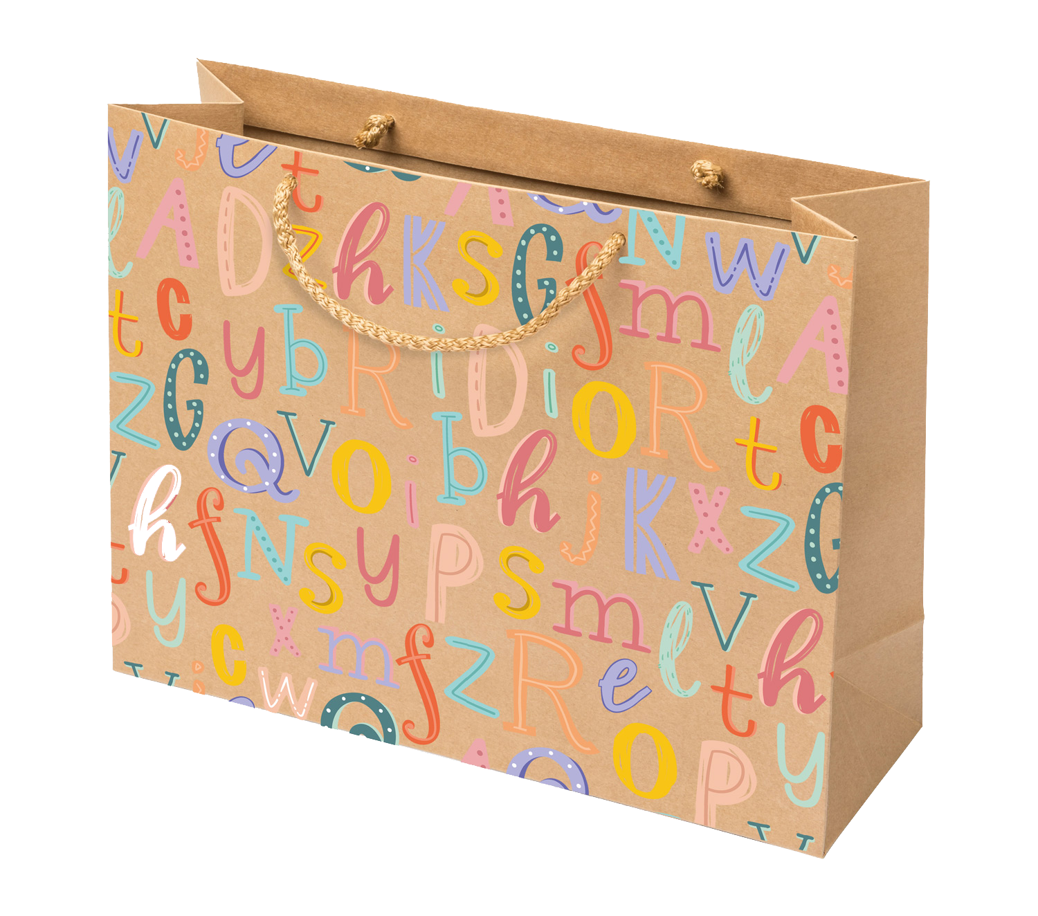 Geschenkbeutel Buchstaben