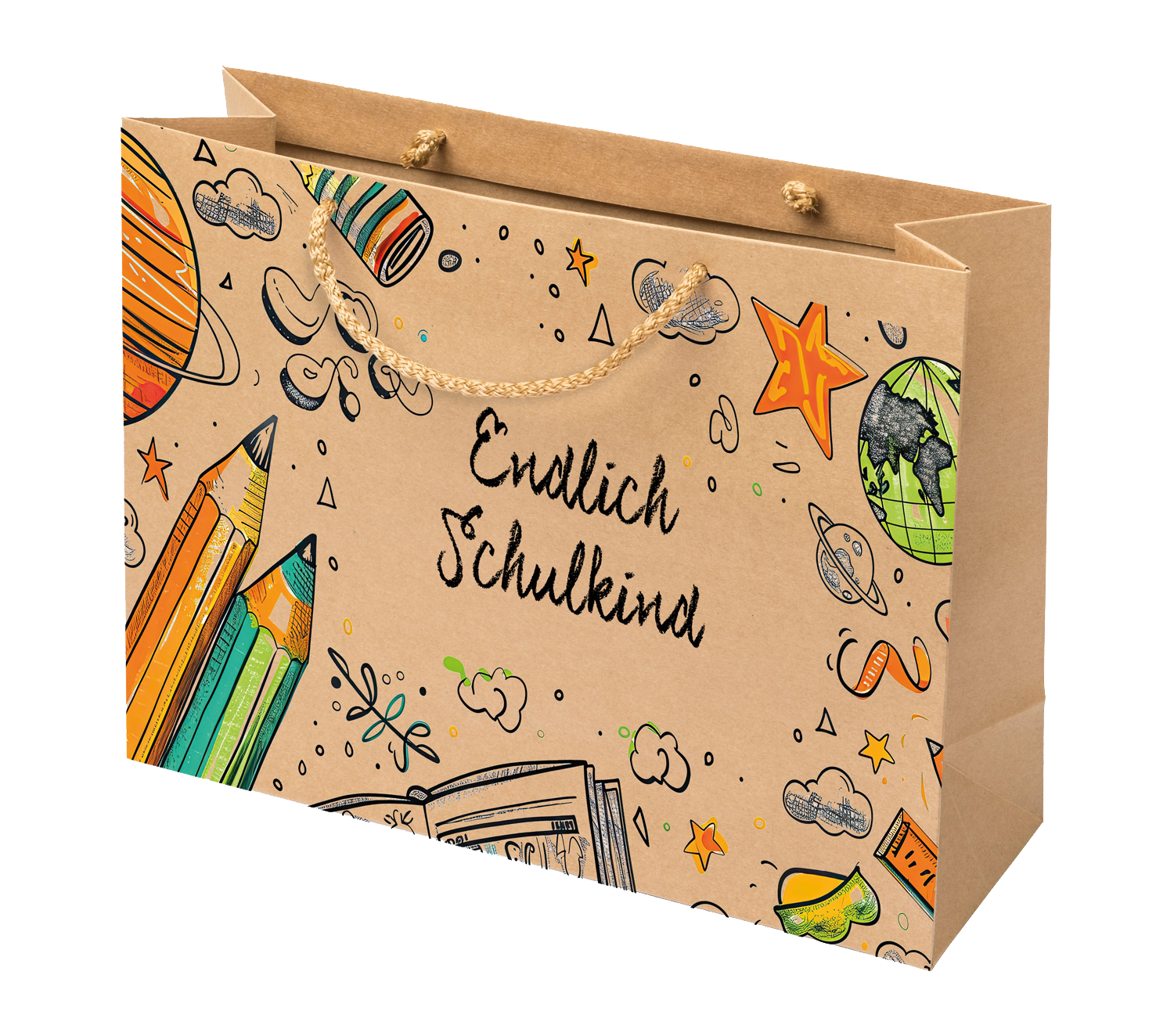 Geschenkbeutel Endlich Schulkind