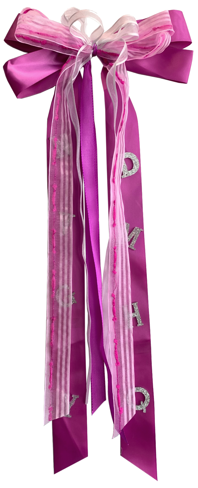 Schleife rosa/weiß