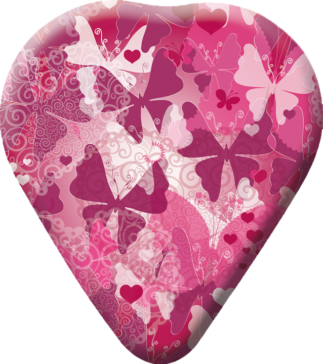 Geschenkherz Schmetterlinge - 12 cm