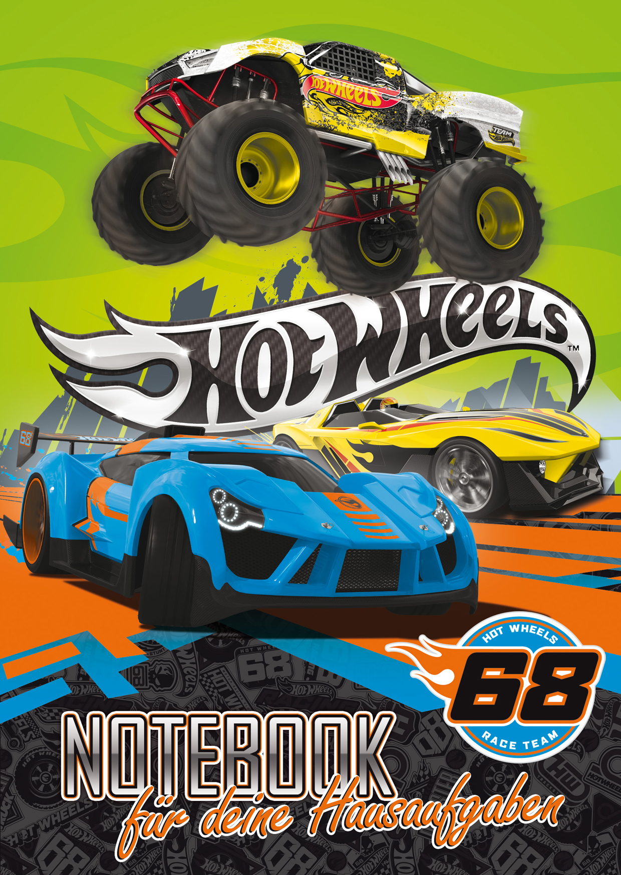 Hausaufgabenheft - Hot Wheels Monstertruck