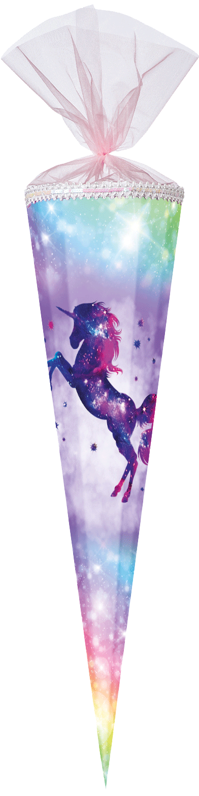 Galaxy Unicorn mit Effektfolie