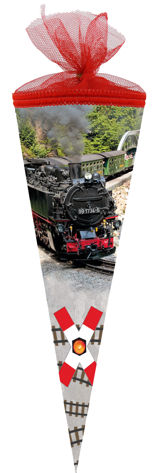 Schultüte Dampfeisenbahn